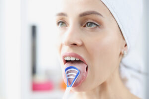 tongue scraper, tongue, dental health, family dentist