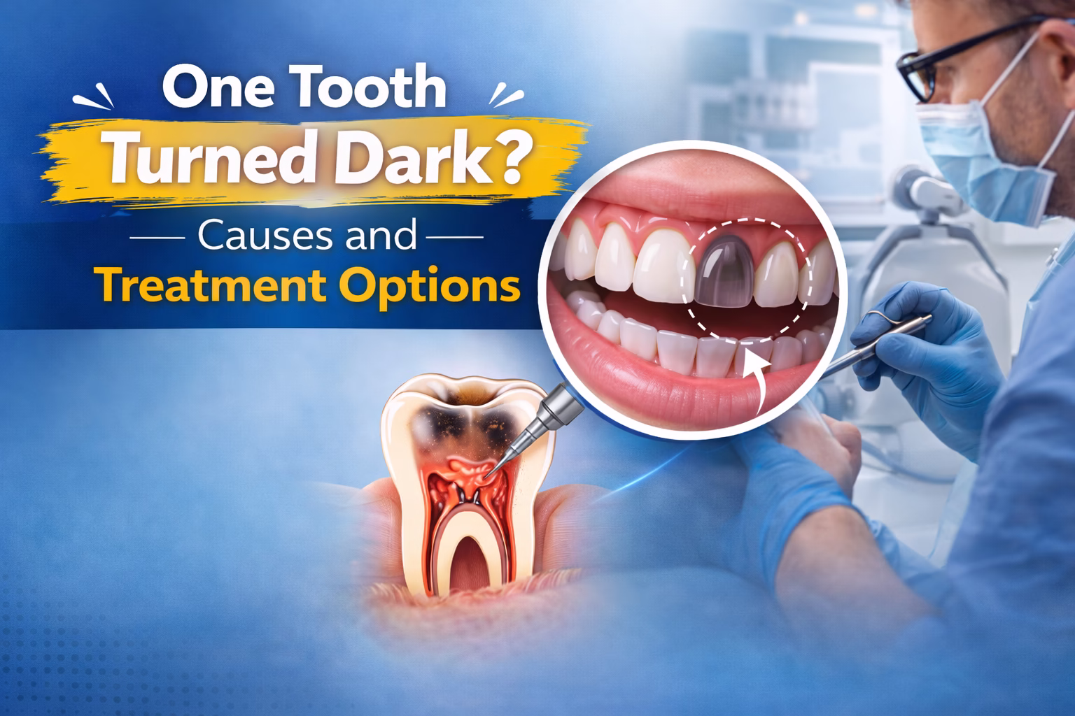 What to Do When One Tooth Turns Dark
