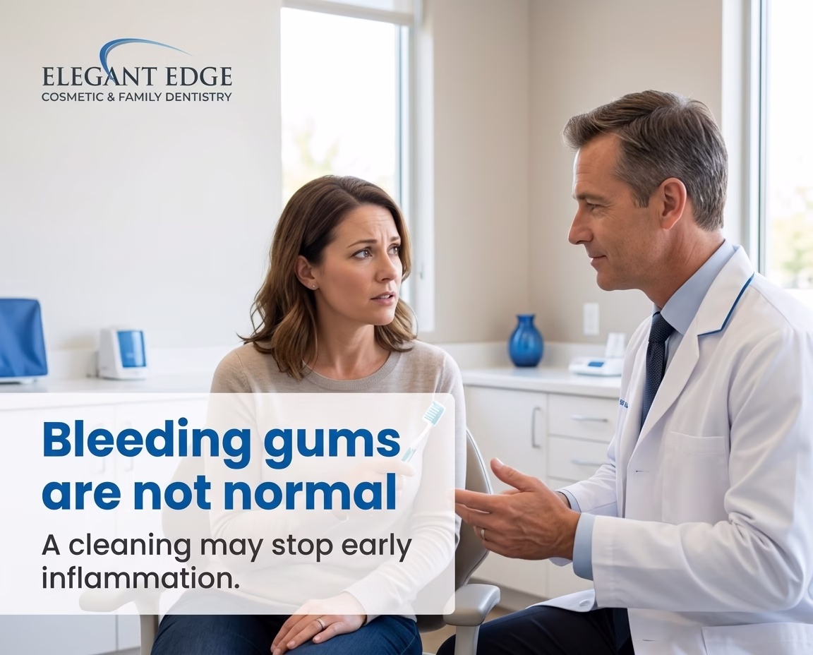 Bleeding gums are not normal